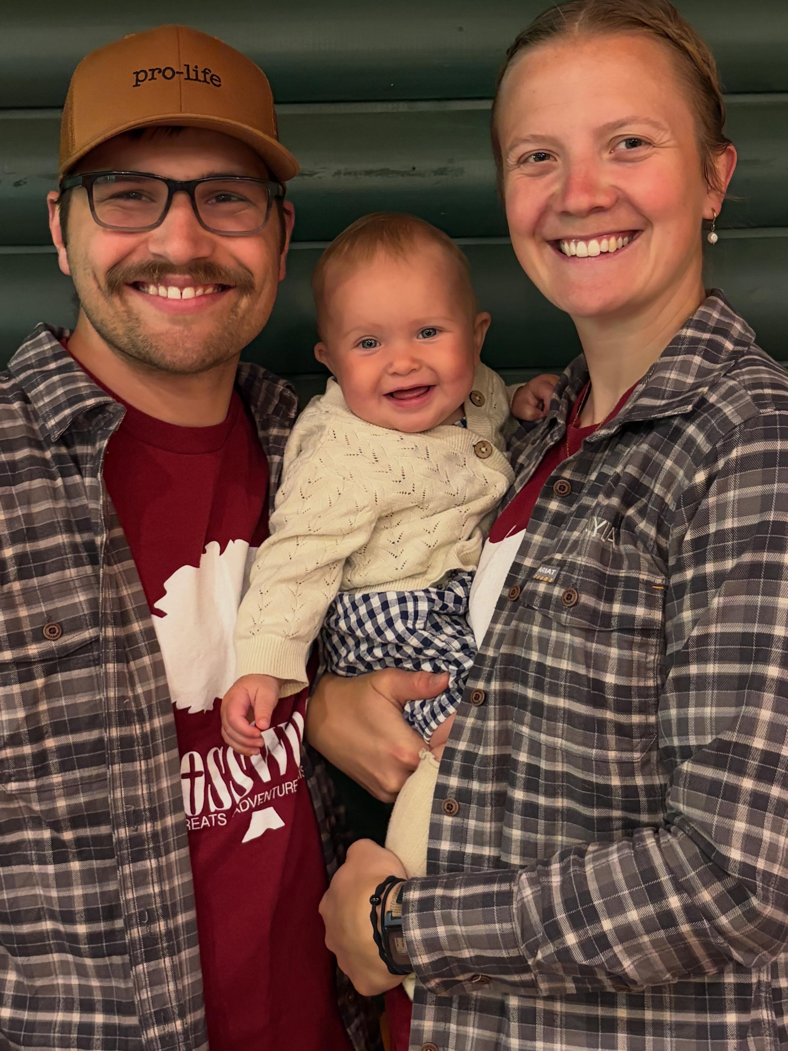 Please welcome our newest CrossWoods Summer Missionary, baby Thérèse with our directors Kayla and Braedon!